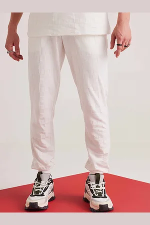 Muvazo Men Mid-Rise Cotton Track Pants
