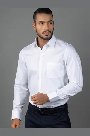 LOUIS STITCH Comfort Semi Spread Collar Pure Cotton Formal Shirt