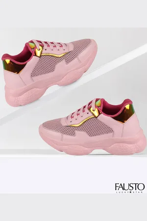 FAUSTO Women Pink Running Shoes