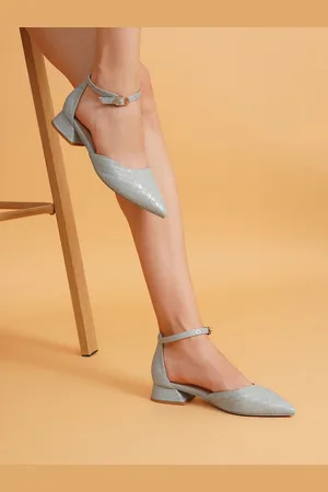 Sherrif Textured Block Heel Mules