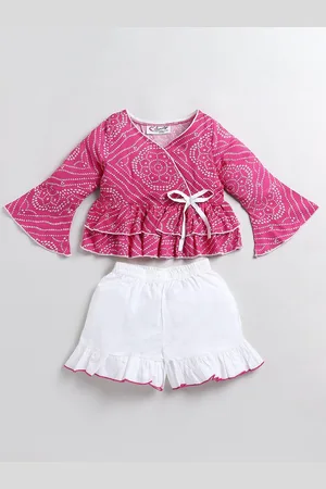BAESD Girls Printed Top with Shorts