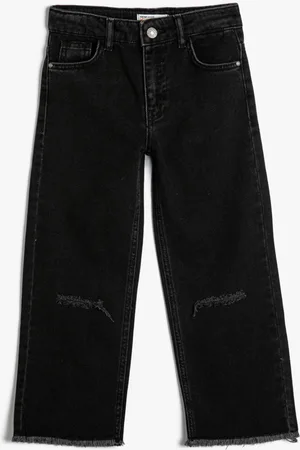 Koton Girls Boyfriend Fit Slash Knee Pure Cotton Jeans