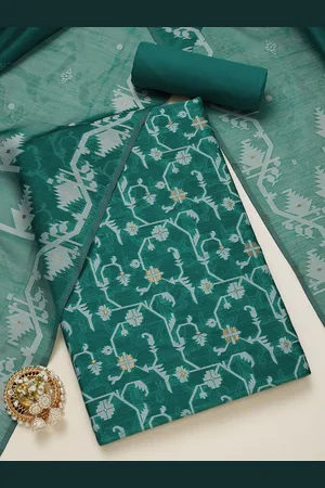 Soch Floral Woven Design Zari Chanderi Unstitched Dress Material