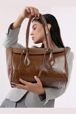 Campus Sutra Leather Structured Shoulder Bag