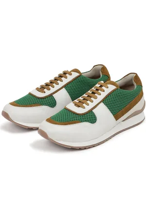 RARE RABBIT Men Popy Colourblocked Suede Sneakers