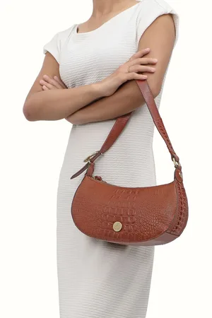 Hidesign Bedouin 05 Textured Leather Structured Shoulder Bag