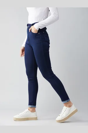 DOLCE CRUDO Women Skinny Fit High-Rise Stretchable Jeans