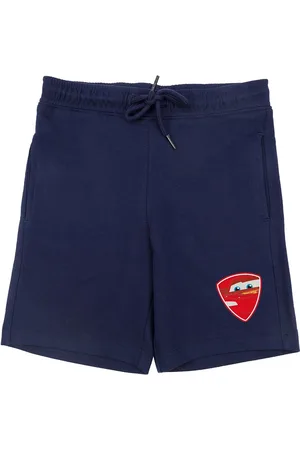 Wear Your Mind Boys Navy Blue Solid Regular Fit Regular Shorts