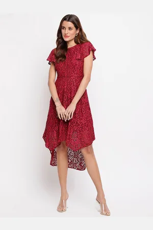 Latin Quarters Women Brown A-Line Midi Dress