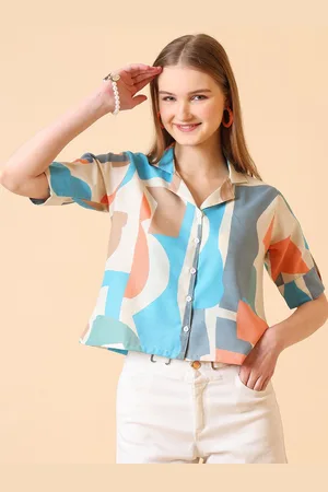 Corsica Cotton Shirt Style Regular Top