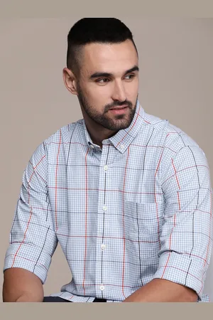 Nautica Classic Fit Checked Casual Shirt