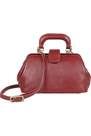 Hidesign Women Textured Leather Swagger Handheld Bag