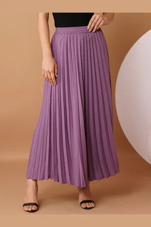 Chemistry Pleated Flared Maxi Skirt