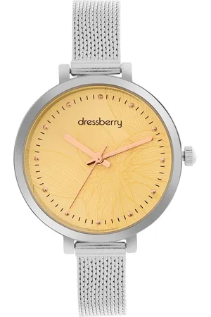 DressBerry Women Brass Dial & Straps Analogue Watch DB-SS24-9A