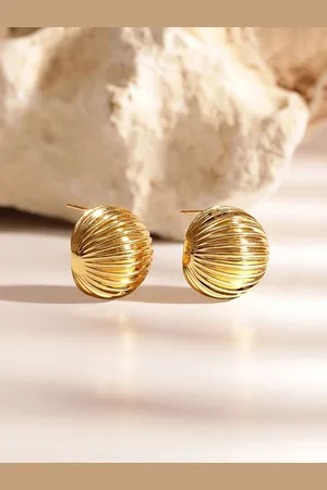 Priyaasi Gold-Plated Contemporary Studs Earrings