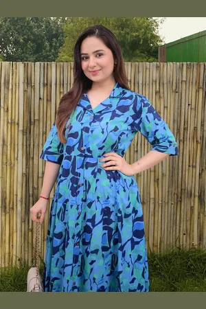 Moda Rapido Floral Print Applique Fit & Flare Dress