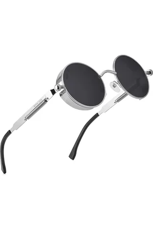 Royal Son Unisex Round Polarised & UV Protected Sunglasses CHI0084-C1