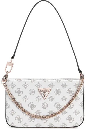 Guess Women Brand Logo Printed Structured Shoulder Bag