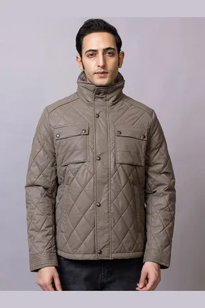 LURE URBAN Men Mandarin Collar Solid Casual Quilted Jacket