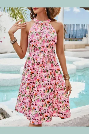 all about you Print A-Line Dress