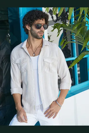 Campus Men Comfort Multi Stripes Opaque Striped Casual Shirt