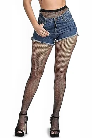 AlexVyan High Waist Pantyhose Fishnet Stockings
