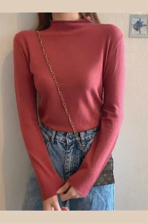HERE&NOW Women Round Neck Long Sleeves Top