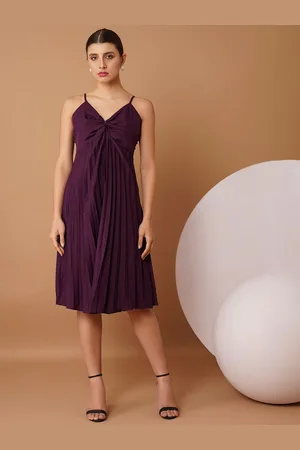 Chemistry Crepe A-Line Midi Dress