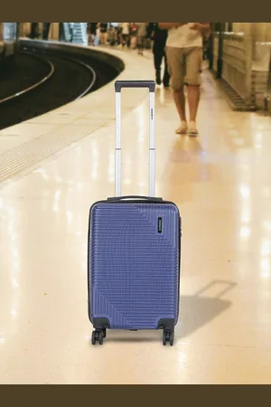 WROGN Textured Hard-Sided Cabin Trolley Suitcase 35L