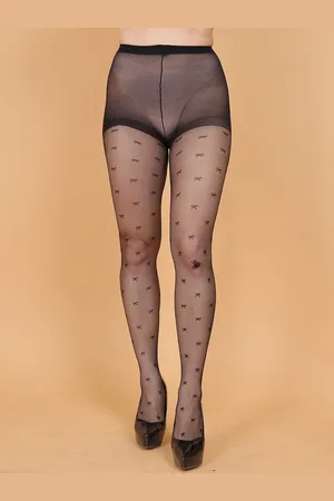 Color Style Printed Sheer Stockings