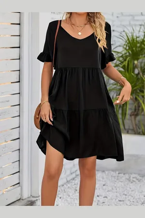 all about you Flared Sleeve Fit & Flare Dress