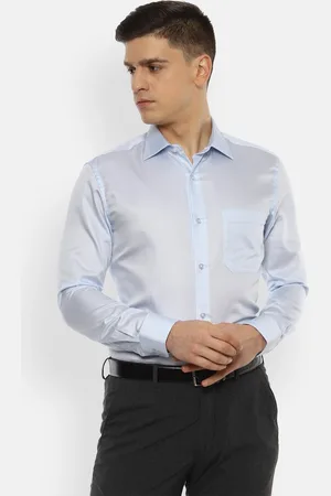 Louis Philippe Men Blue Formal Shirt