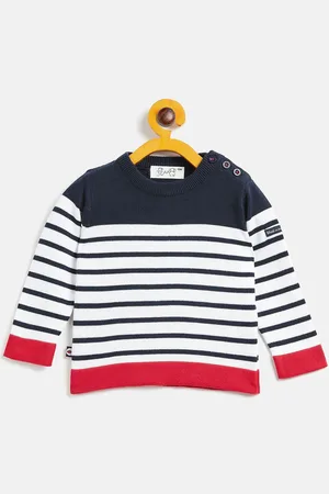 JWAAQ Unisex Kids Striped Pullover
