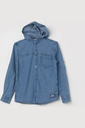 Lifestyle Boys Hooded Pure Cotton Casual Shirt