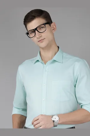 Park Avenue Pure Cotton Slim Fit Self Design Textured Formal Shirt