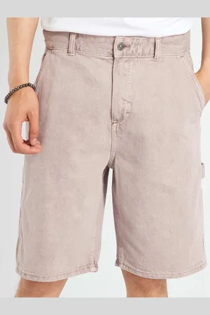 KIABI Men Cotton Regular Fit Mid-Rise Denim Shorts