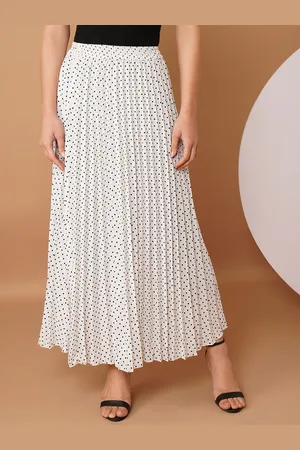 Chemistry Pleated Flared Maxi Skirt