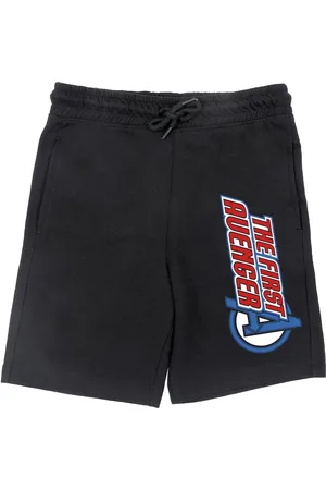 Wear Your Mind Boys Black Graphic Print Shorts