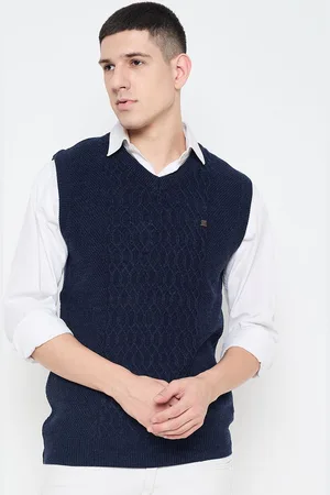 Duke Men Cable Knit Self Design Pullover