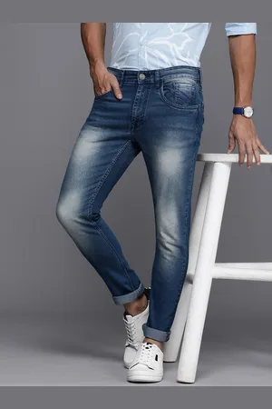 WROGN Men Slim Fit Heavy Fade Stretchable Jeans