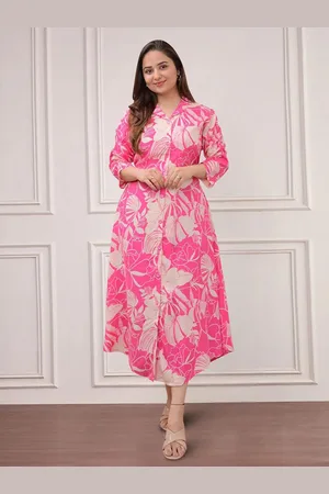 Moda Rapido Floral Print Applique Fit & Flare Dress