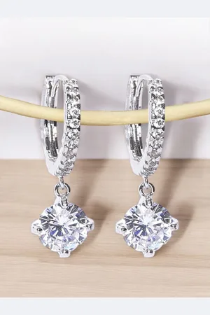 FÁBULA Cubic Zirconia Hoop Earrings