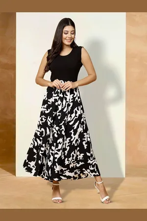 Moda Rapido Print Applique Fit & Flare Dress