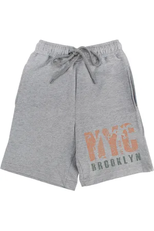 Wear Your Mind Boys Grey Printed Shorts