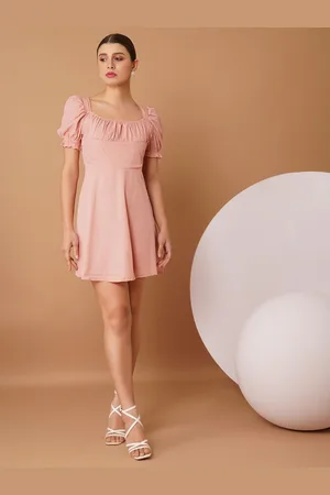 Chemistry Cold-Shoulder Crepe Fit & Flare Mini Dress