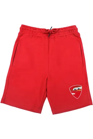 Wear Your Mind Boys Red Solid Regular Fit Shorts