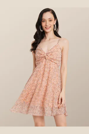Chemistry Floral Print Georgette Empire Dress