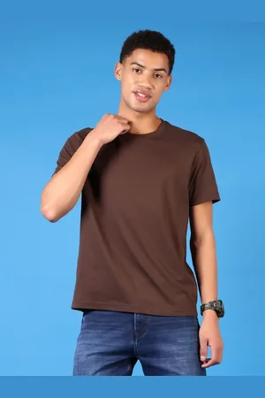 V-Mart Men Solid Round Neck Cotton T-shirt