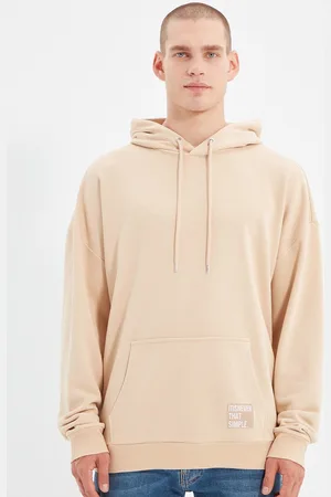 Trendyol Men Solid Hooded Sweatshirt