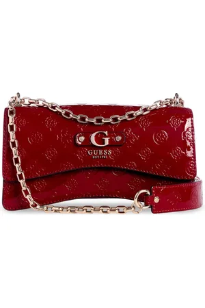 Guess Printed PU Bucket Shoulder Bag with Quilted